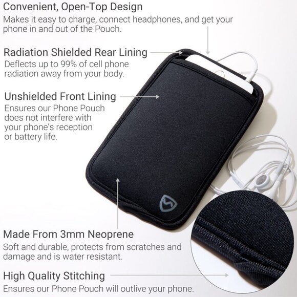 SHIELD YOUR BODY (SYB) Purple  Phone Pouch- SHIELD Wireless EMF Radiation - Picture 6 of 6